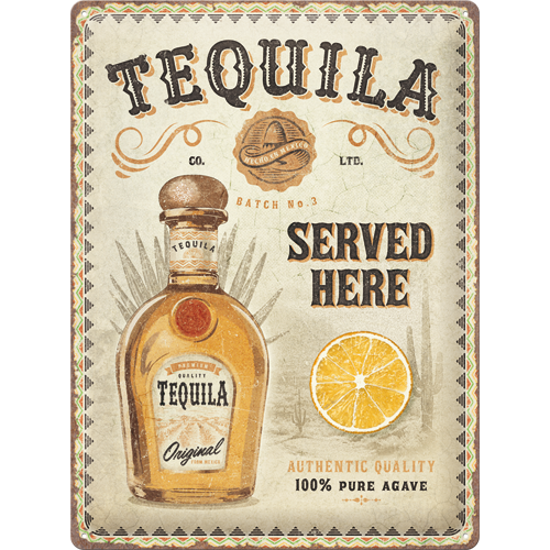 nostalgic-art-tequila-served-here-targa-in-metallo-30x40-cm image 1