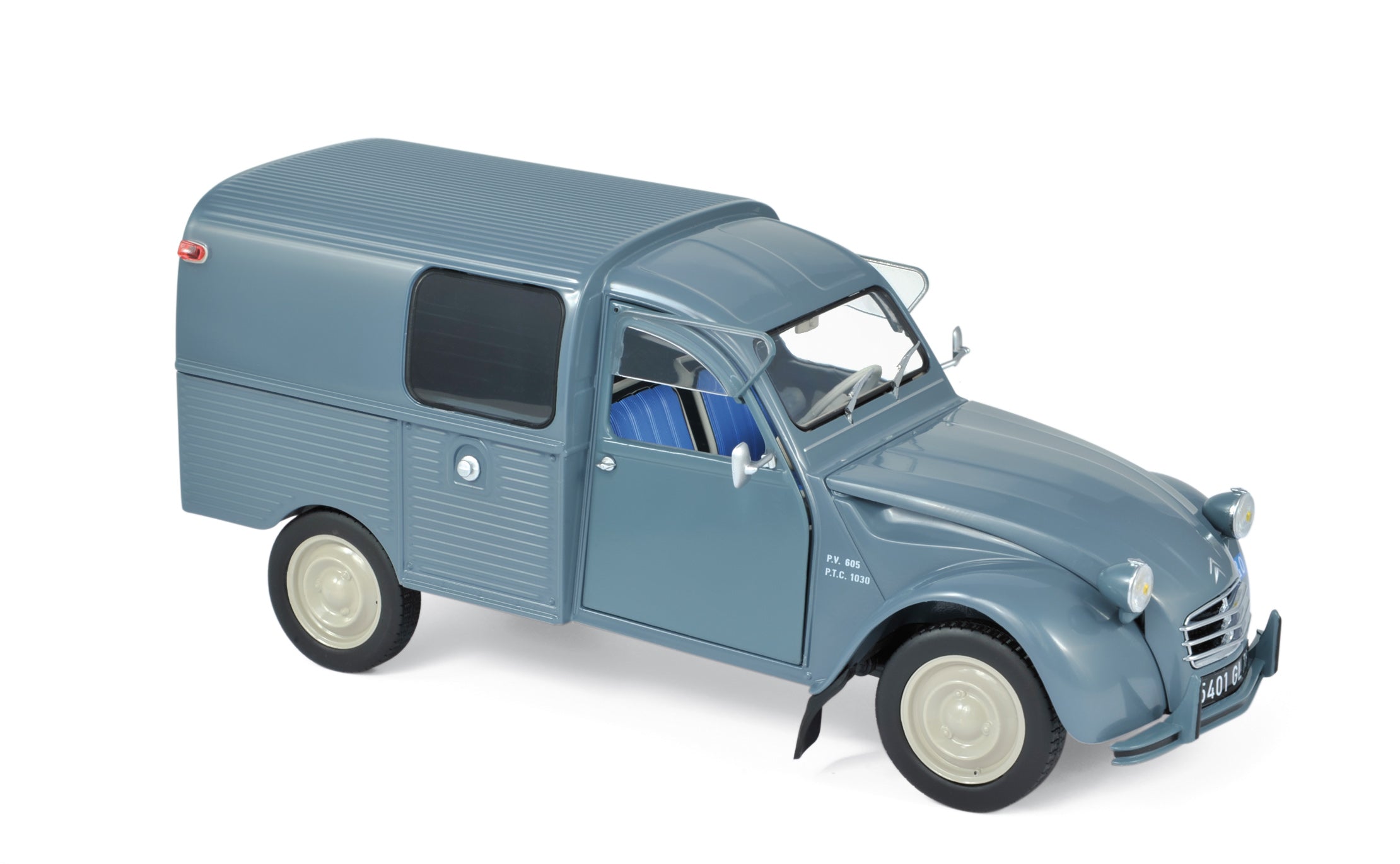 norev-citro-n-2cv-fourgonnette-ak350-1966-blu-n-v-1-18 image 1