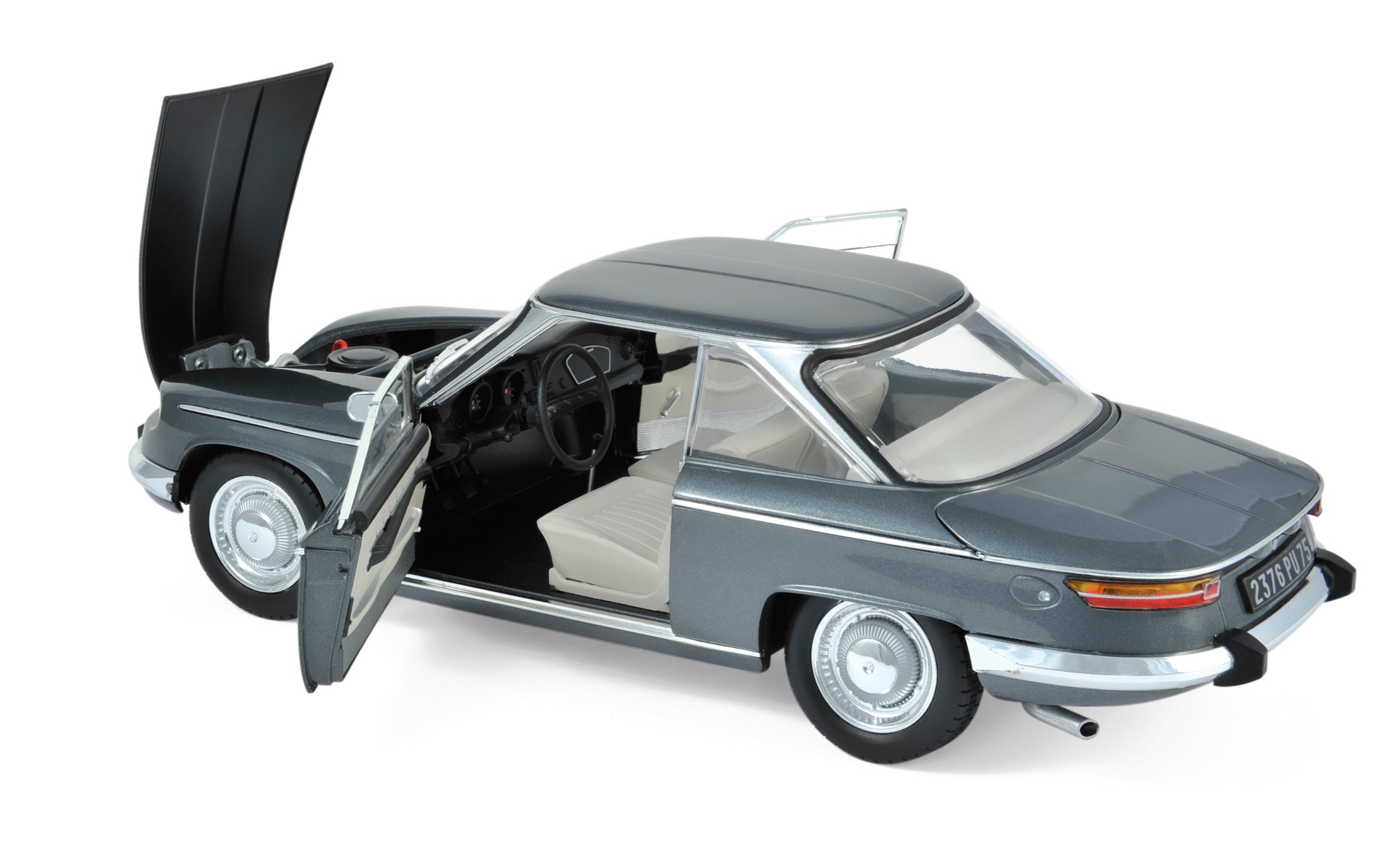 norev-panhard-24-ct-1964-grigio-sylver-metallizzato-1-18 image 2