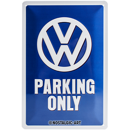 nostalgic-art-vw-parking-only-insegna-in-metallo-20-x-30-cm image 1
