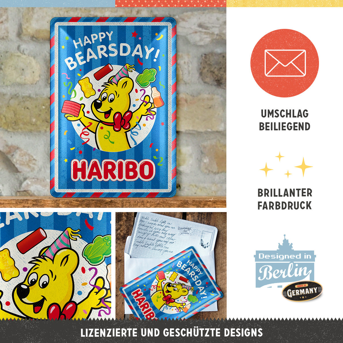 nostalgic-art-haribo-happy-bearsday-metal-card-10x14-cm image 3