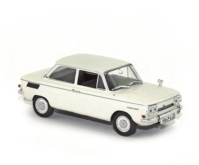 norev-nsu-prinz-1000tt-1966-modellino-auto-1-43-bianco image 1