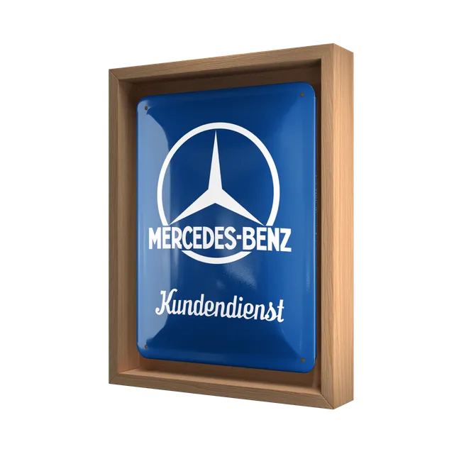 nostalgic-art-mercedes-benz-kundendienst-cornice-n-frame-s-18-5x24-cm-rovere image 1