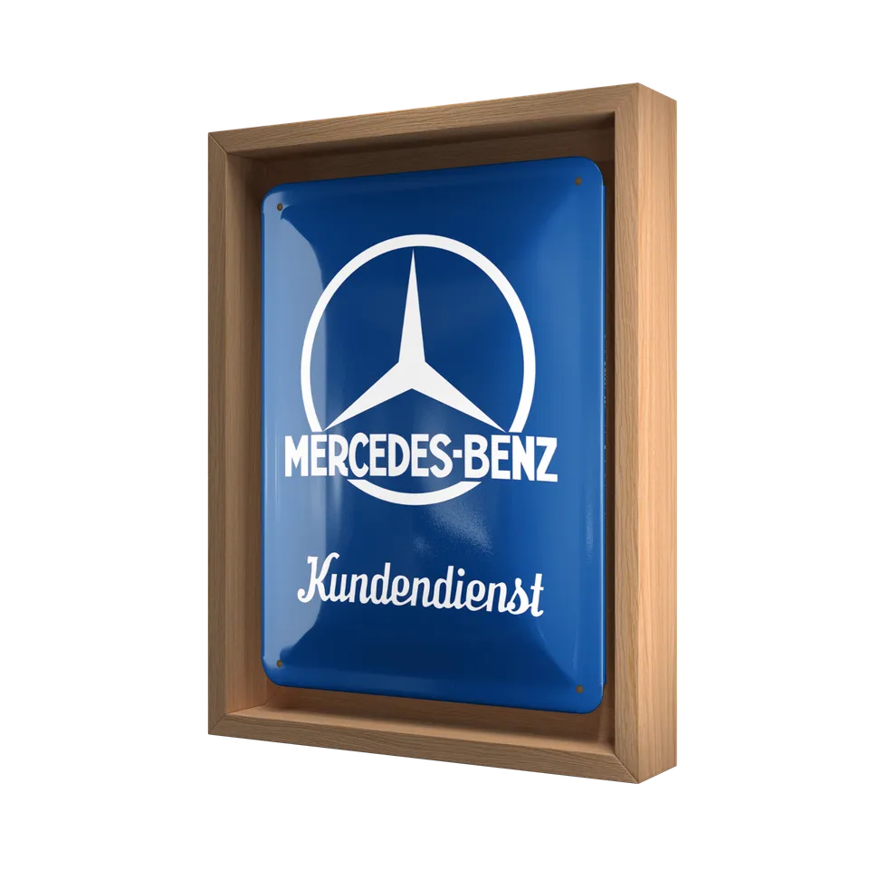 nostalgic-art-mercedes-benz-kundendienst-cornice-n-frame-s-18-5x24-cm-rovere image 1