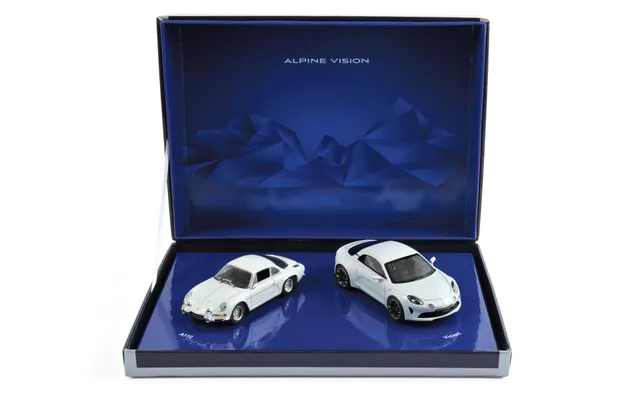 norev-coffret-alpine-a110-1973-e-vision-2016-modellino-auto-1-43-500-pcs image 1