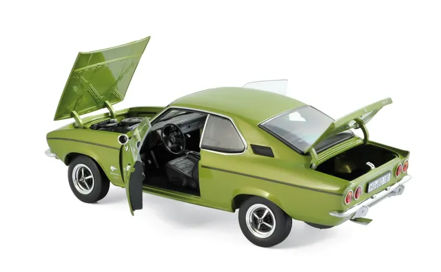 norev-opel-manta-1970-modellino-auto-1-18-verde-limone-metallizzato image 1