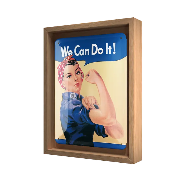 nostalgic-art-we-can-do-it-n-frame-s-edition-cornice-legno-18-5x24-cm image 1