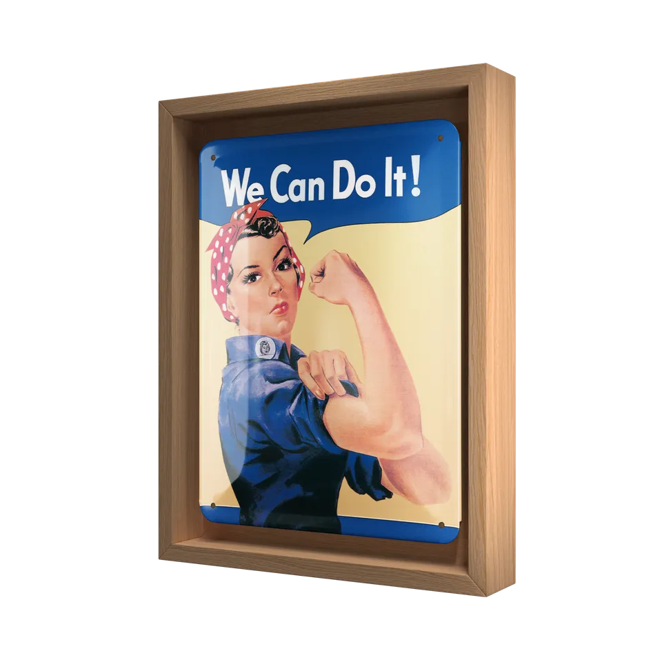 nostalgic-art-we-can-do-it-n-frame-s-edition-cornice-legno-18-5x24-cm image 1
