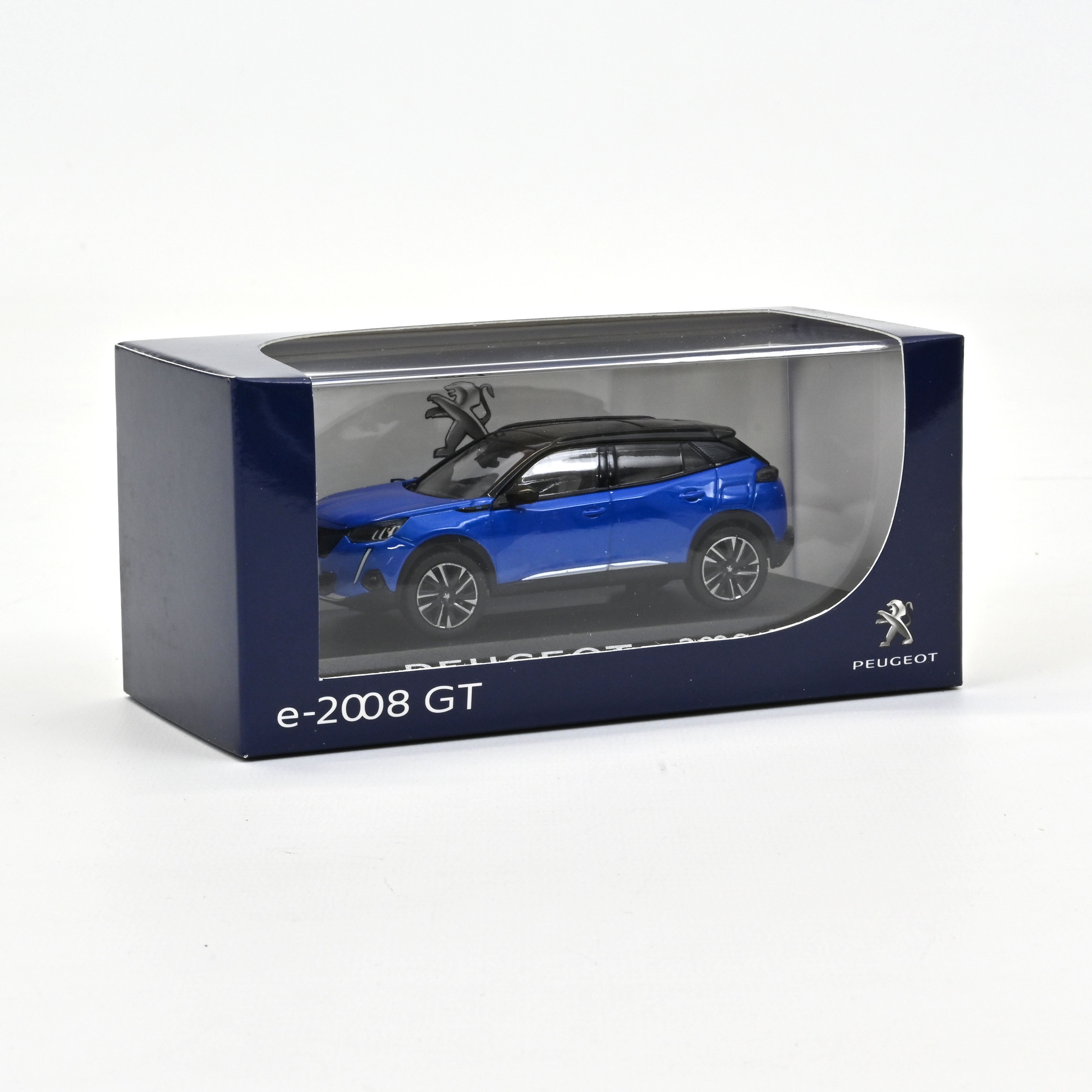 norev-peugeot-e2008-gt-greenigo-blue-modellino-auto-1-43 image 2