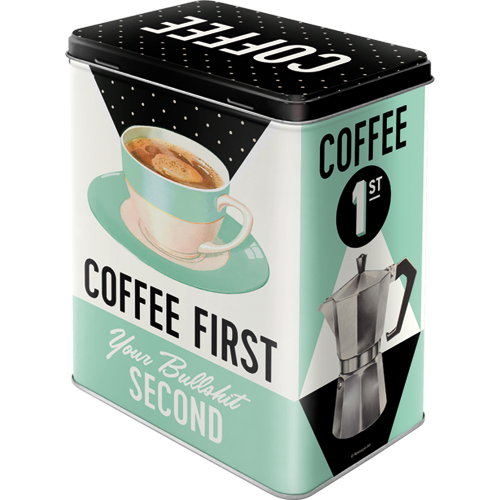 nostalgic-art-coffee-first-scatola-in-metallo-l-3-litri image 2