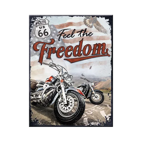 nostalgic-art-route-66-freedom-magnete-da-frigo-6x8-cm-2 image 1
