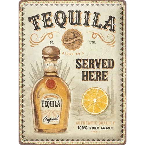 nostalgic-art-tequila-served-here-targa-in-metallo-30x40-cm image 1