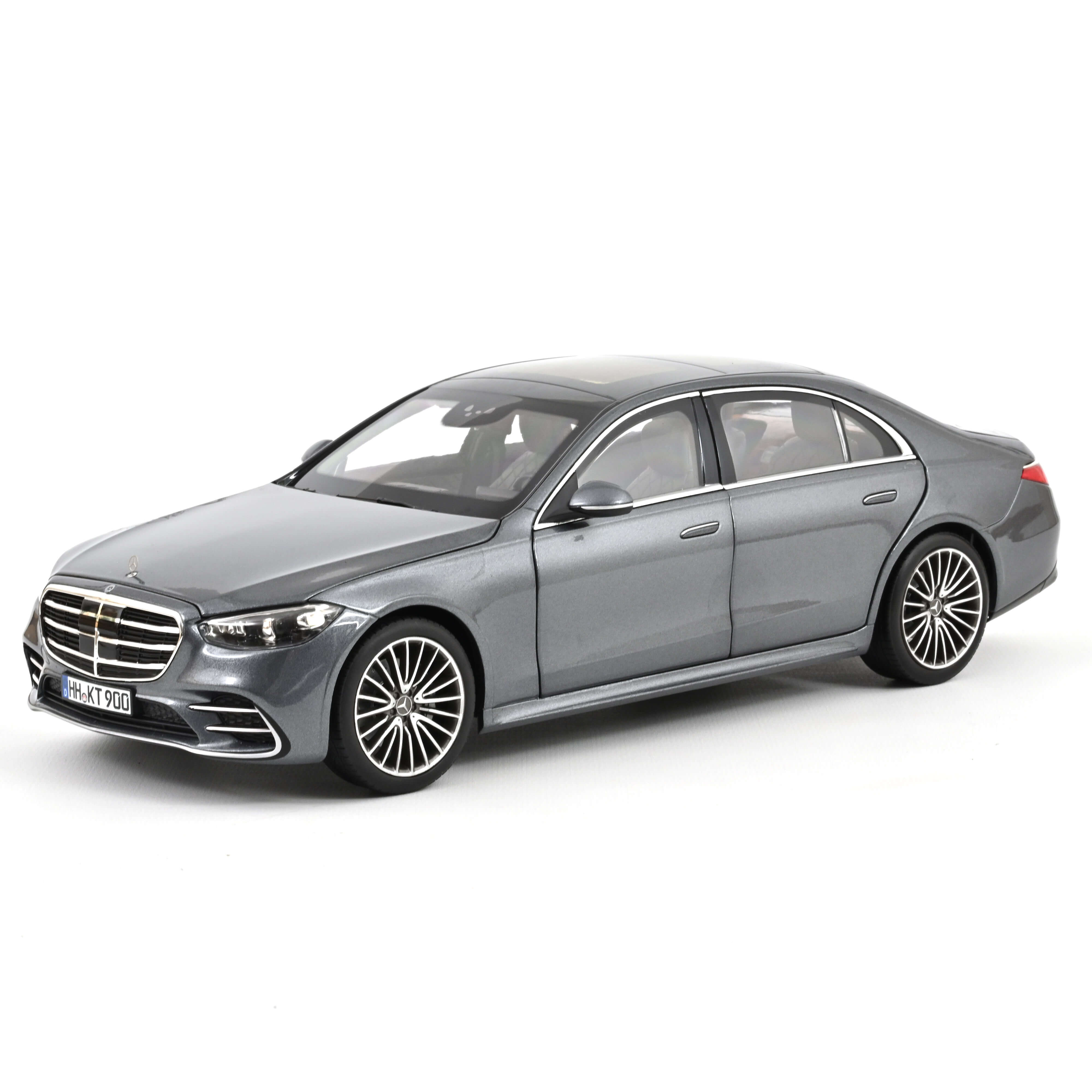 norev-mercedes-benz-classe-s-amg-line-2020-grigio-metallizzato-modellino-1-18 image 1