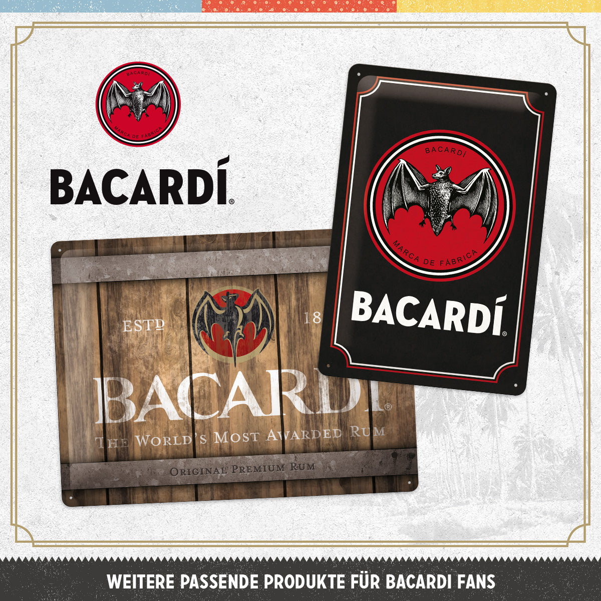 nostalgic-art-bacardi-logo-black-salvadanaio-in-metallo-1-l image 3