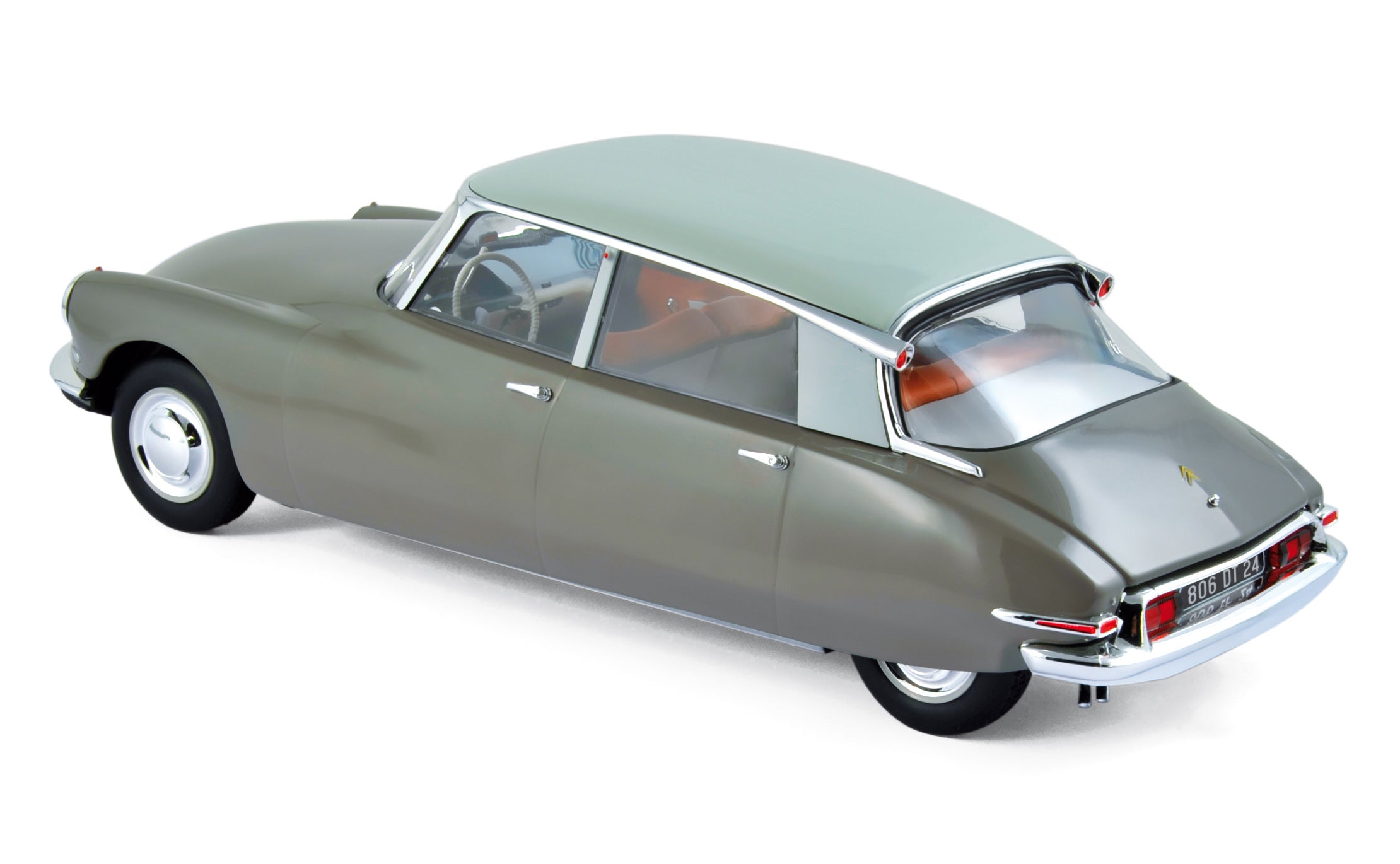 norev-citro-n-ds-19-1959-brun-et-blanc-carrare-1-18 image 2