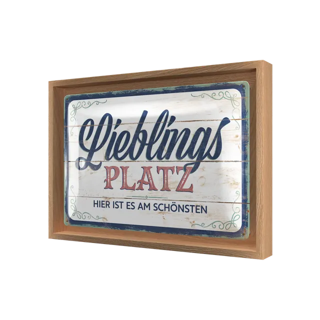 nostalgic-art-n-frame-m-edition-lieblingsplatz-cornice-in-legno-24x33-5-cm image 1