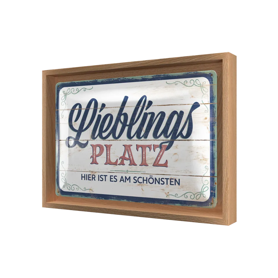 nostalgic-art-n-frame-m-edition-lieblingsplatz-cornice-in-legno-24x33-5-cm image 1