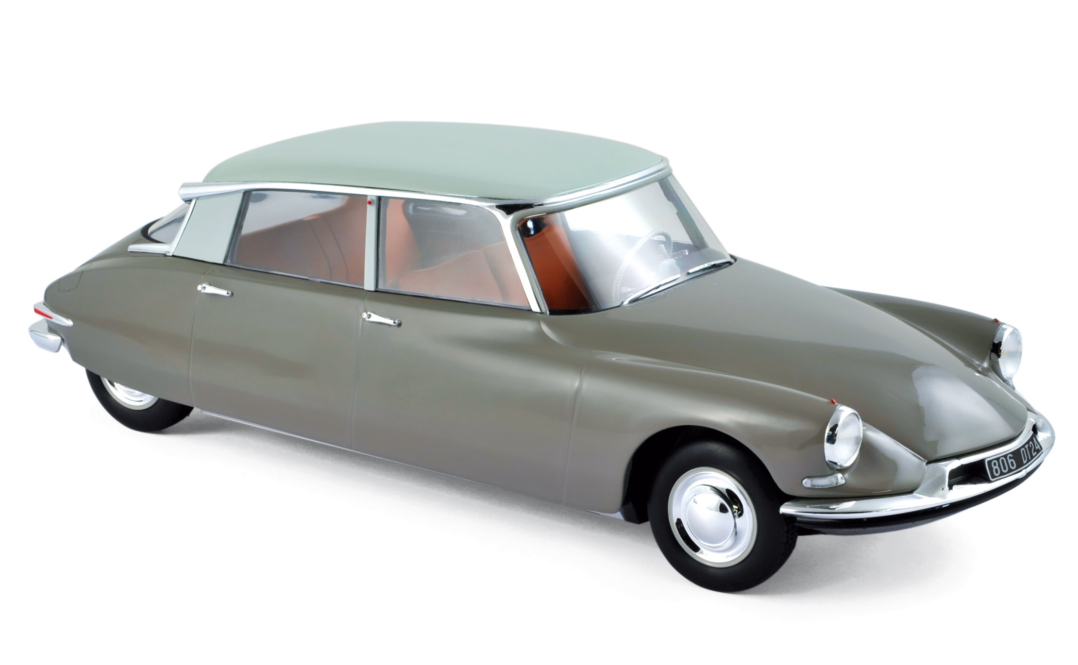 norev-citro-n-ds-19-1959-brun-et-blanc-carrare-1-18 image 1