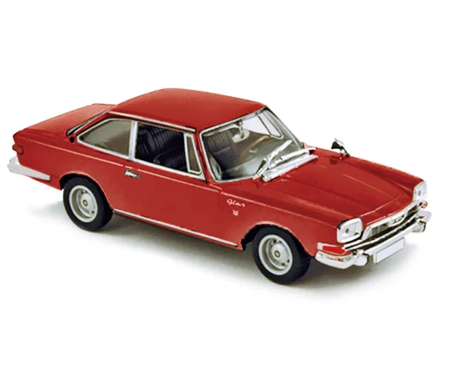 norev-glas-v8-2600-1967-signal-red-1-87-modellino-minijet-da-collezione image 1