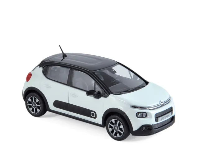 norev-citro-n-c3-2016-1-43-die-cast-bianco-banquise-tetto-nero image 1