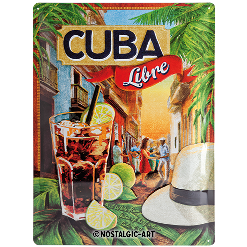 nostalgic-art-cuba-libre-targa-in-metallo-30x40-cm-2 image 2