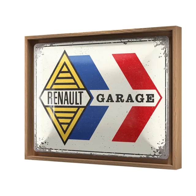 nostalgic-art-renault-garage-n-frame-l-edition-targa-metallo-grande-con-cornice- image 1