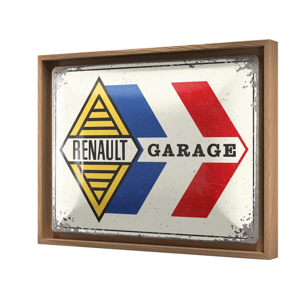 nostalgic-art-renault-garage-n-frame-l-edition-targa-metallo-grande-con-cornice- image 1