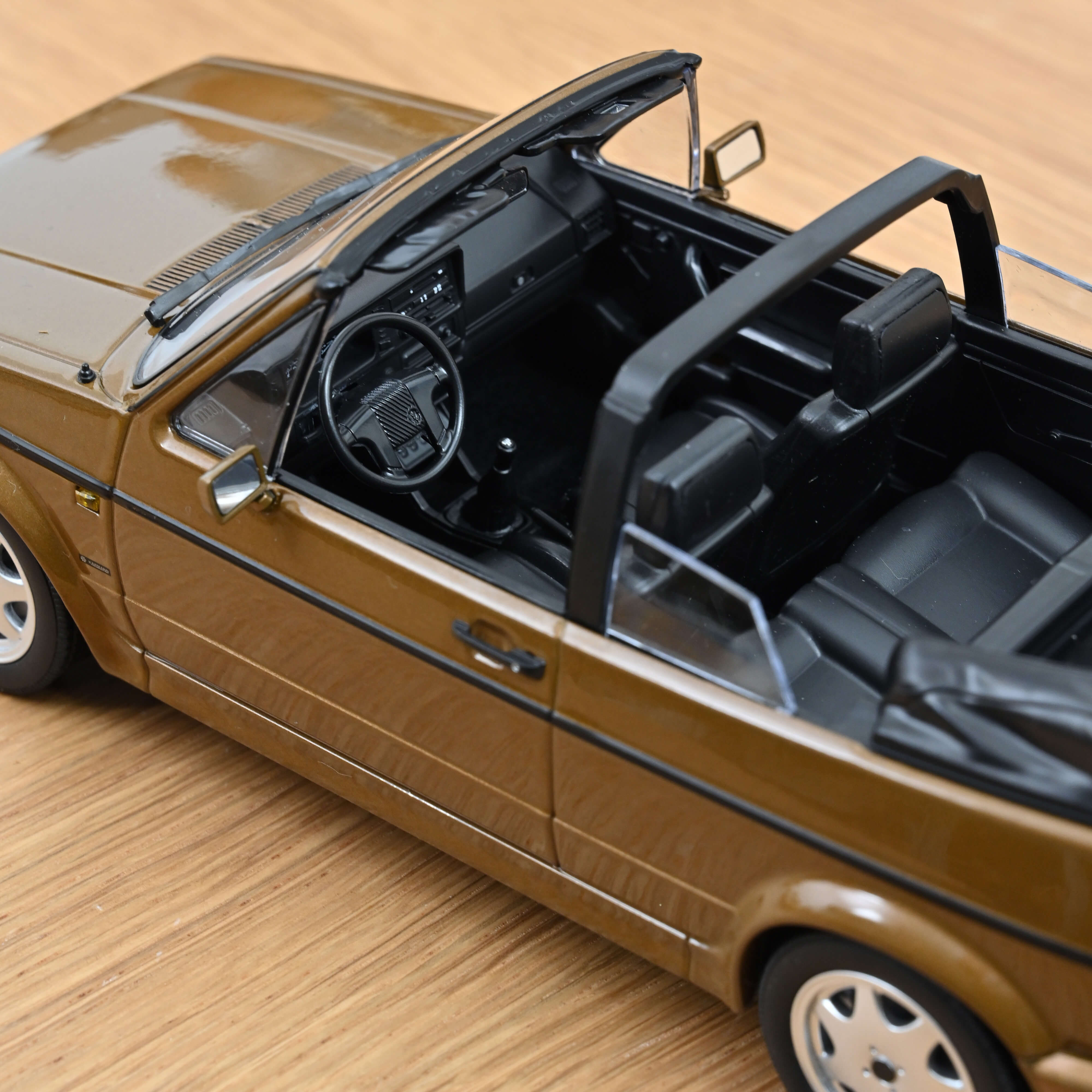 norev-vw-golf-cabriolet-1992-modellino-auto-1-18-bronzo-metallizzato-edizione-li image 3