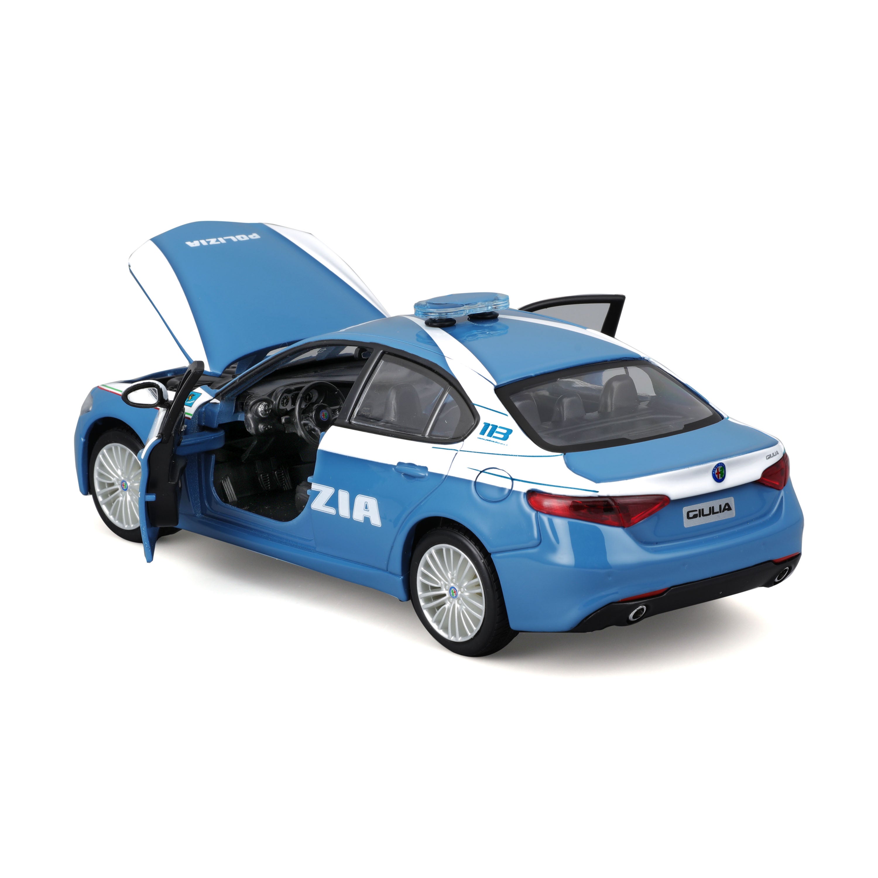 bburago-alfa-romeo-giulia-polizia-model-kit-1-24-da-costruire image 5