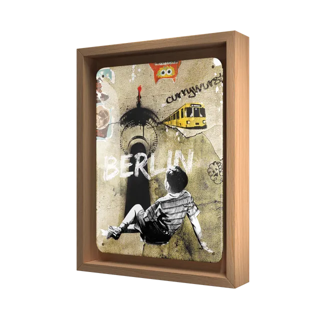 nostalgic-art-berlin-street-art-n-frame-s-edition-cornice-in-legno-con-targa-18- image 1