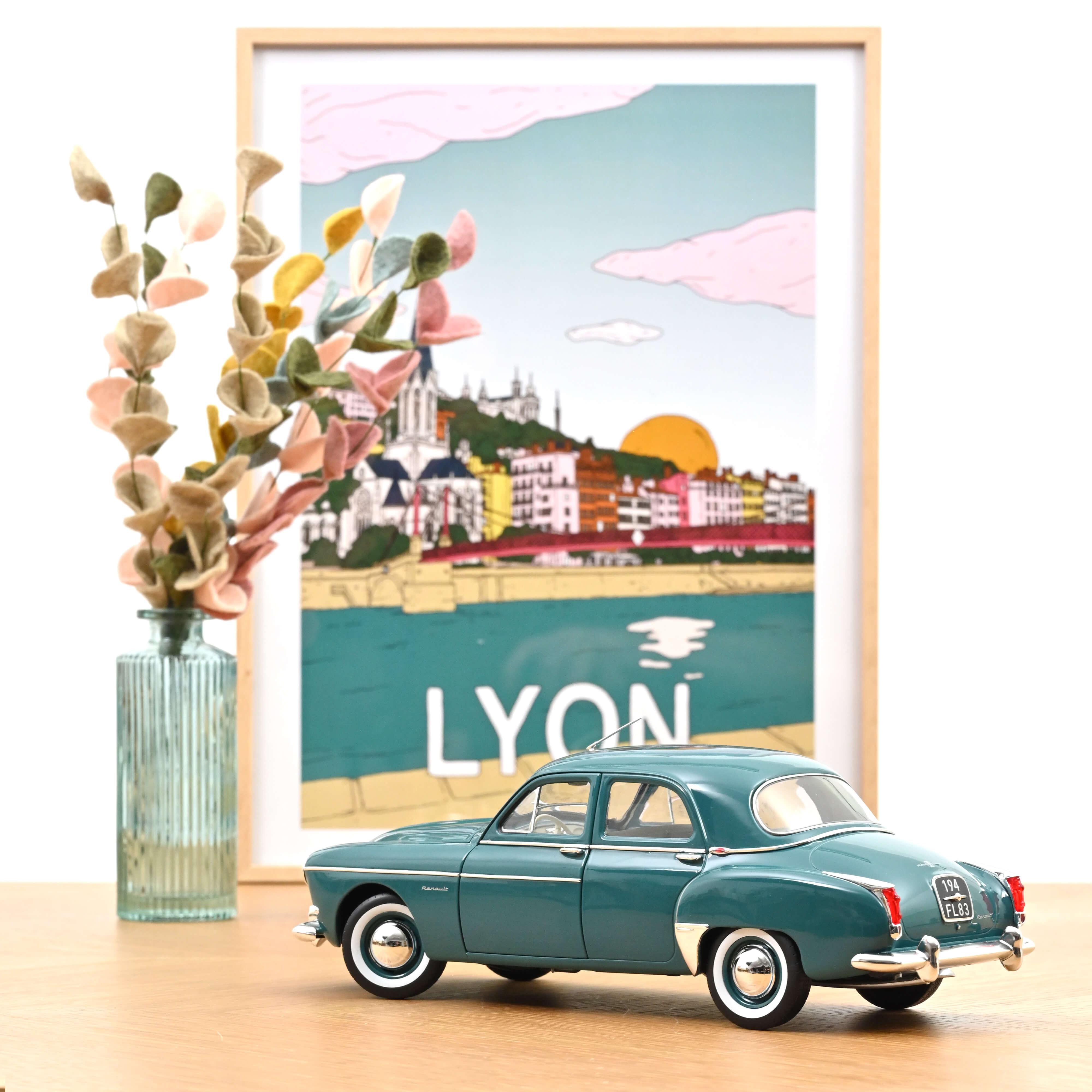 norev-renault-fr-gate-1960-automodello-1-18-verde-s-vign-con-aperture image 3