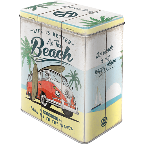 nostalgic-art-vw-bulli-beach-scatola-in-metallo-grande-3-litri image 3