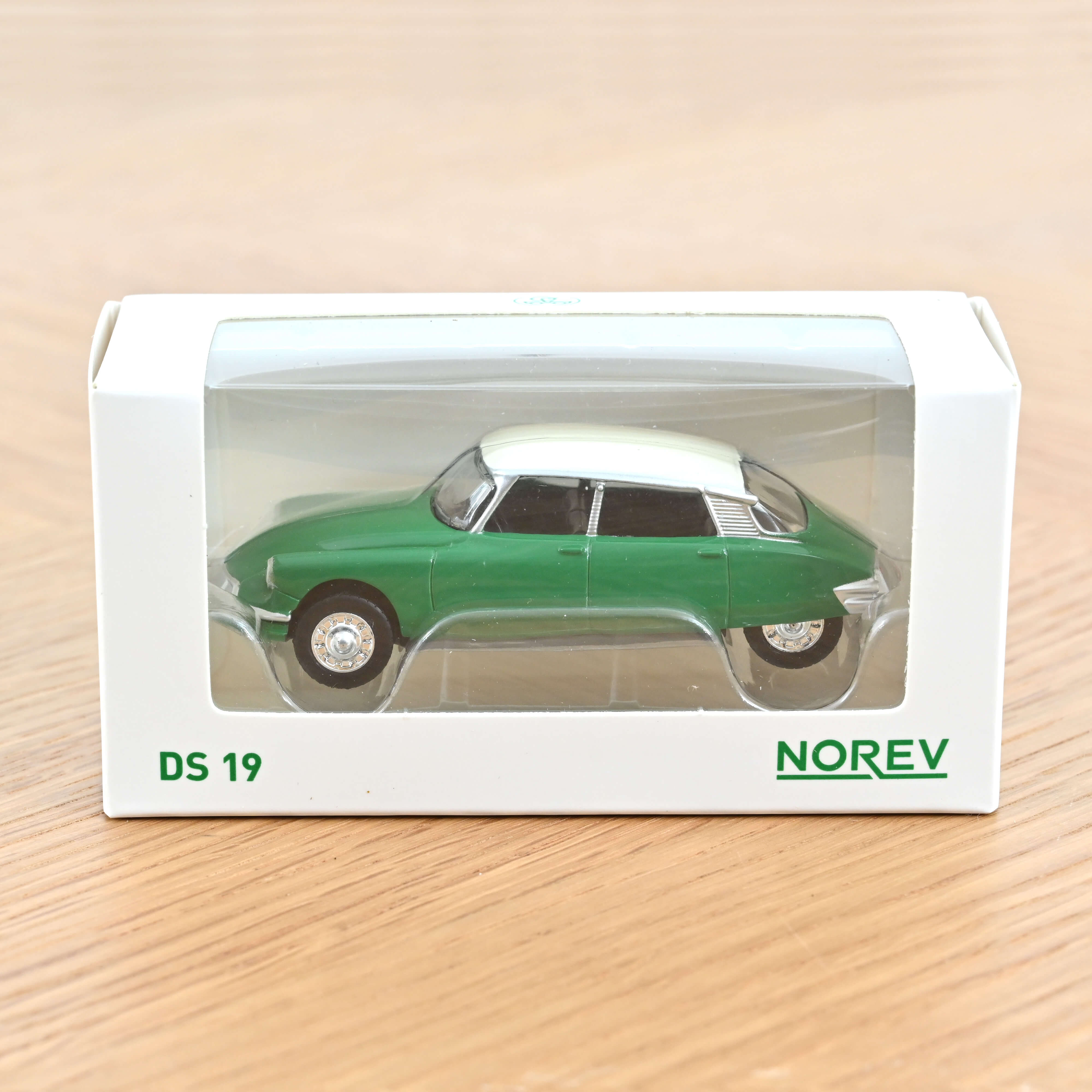 norev-citro-n-ds-19-1958-verde-tetto-bianco-modellino-1-58 image 2