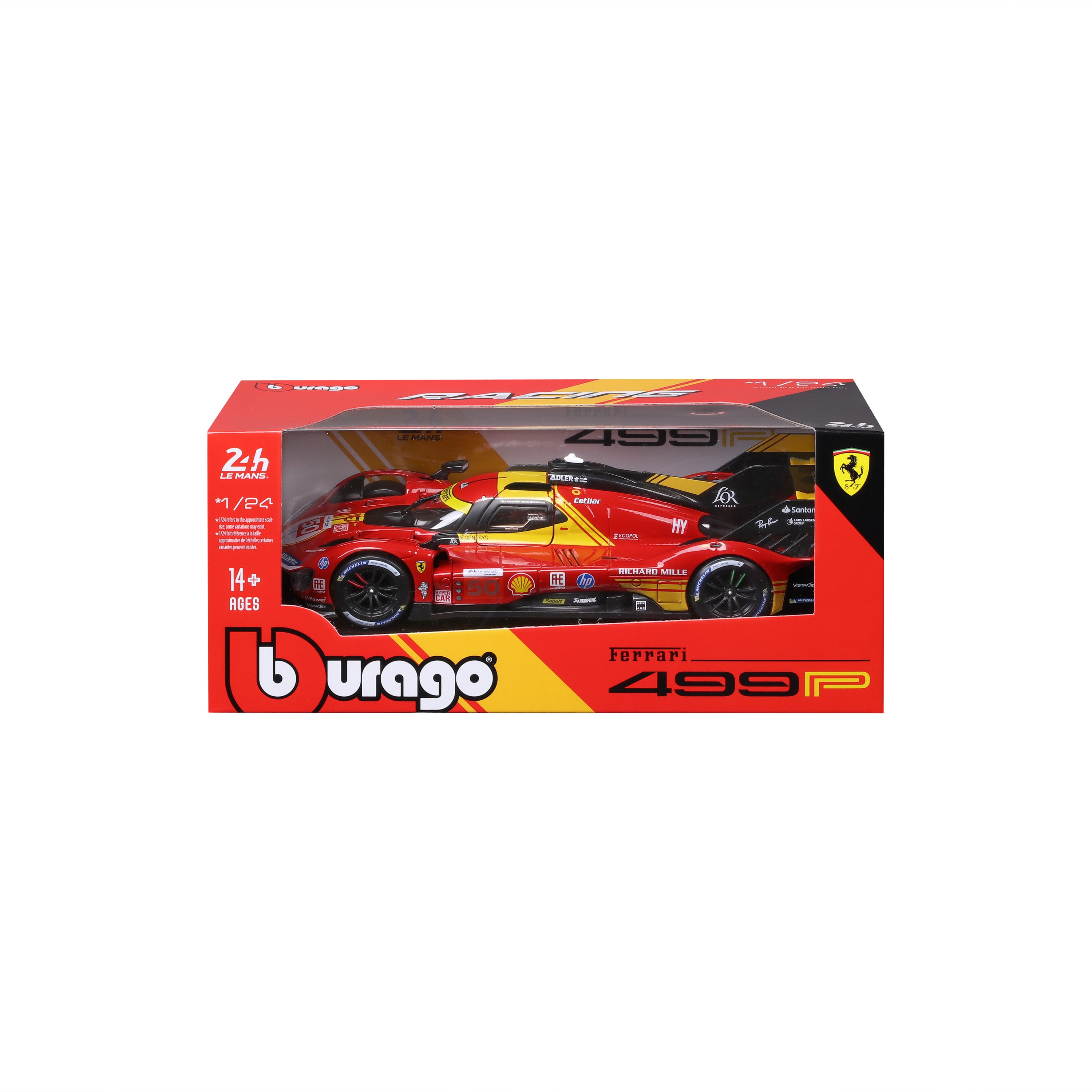 bburago-ferrari-499p-24h-le-mans-campione-2024-50-1-24-diecast image 2