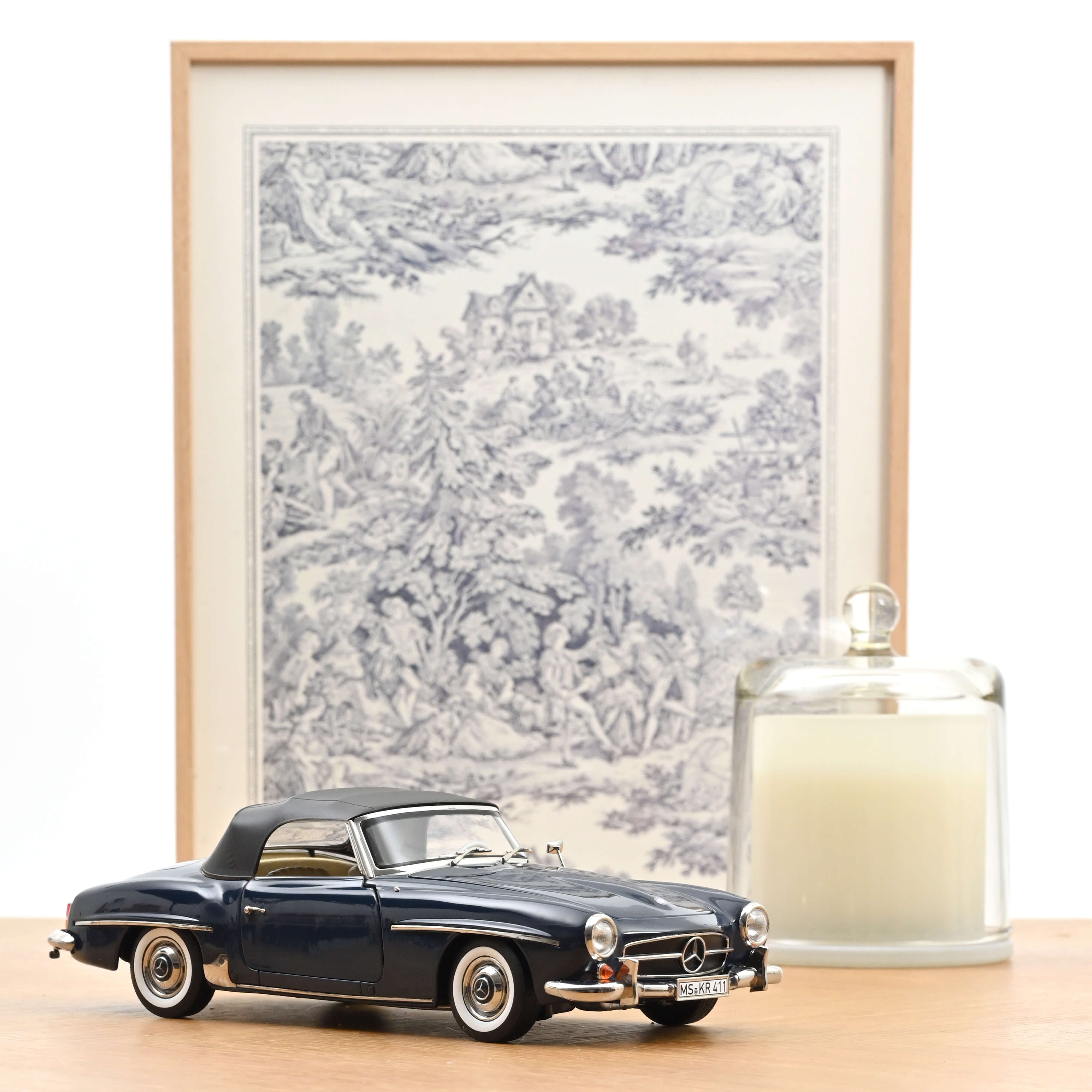 norev-mercedes-benz-190-sl-1957-modellino-auto-1-18-blu-medio image 2