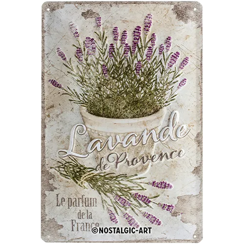 nostalgic-art-lavande-de-provence-insegna-in-metallo-20x30-cm image 1