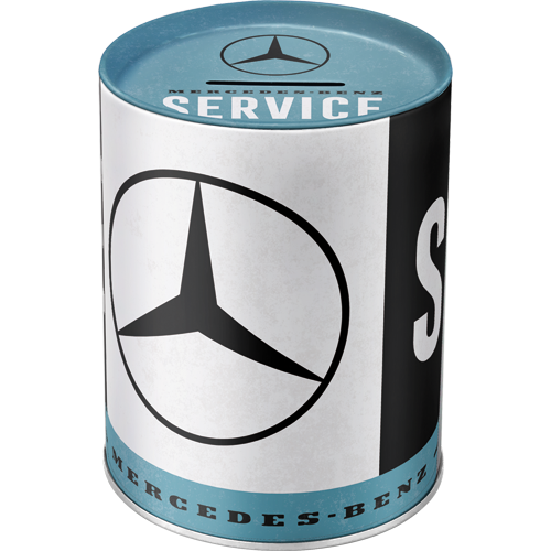 nostalgic-art-mercedes-benz-service-salvadanaio-in-metallo-1-litro image 1