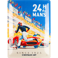 nostalgic-art-24h-le-mans-racing-poster-blue-targa-in-metallo-30x40-cm image 2