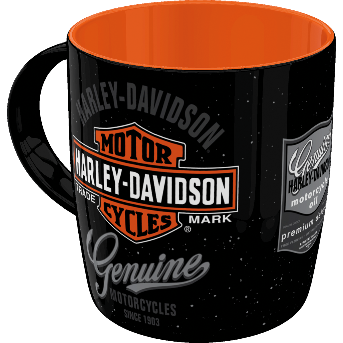 nostalgic-art-harley-davidson-genuine-logo-tazza-in-ceramica-330-ml image 1