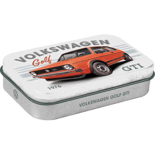 nostalgic-art-volkswagen-vw-golf-gti-1976-scatola-metallo-portamentine-mint-box- image 1