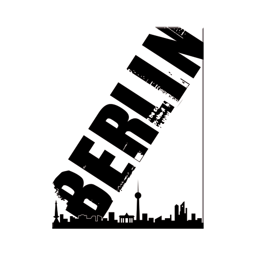 nostalgic-art-berlin-skyline-schwarz-magnete-da-frigo-6x8-cm image 1