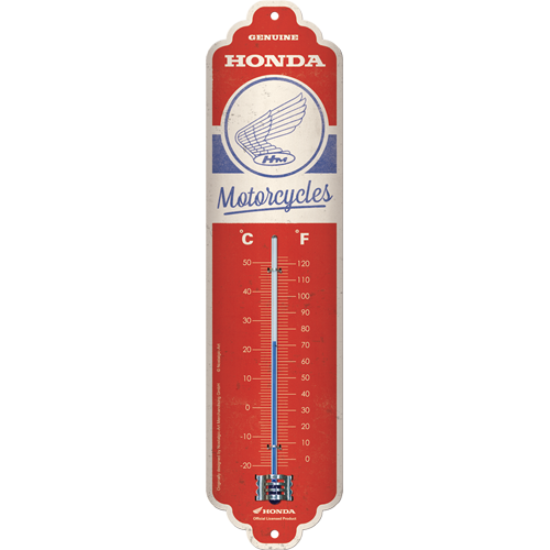 nostalgic-art-honda-mc-motorcycles-vintage-logo-termometro-in-metallo-6-5x28-cm image 1