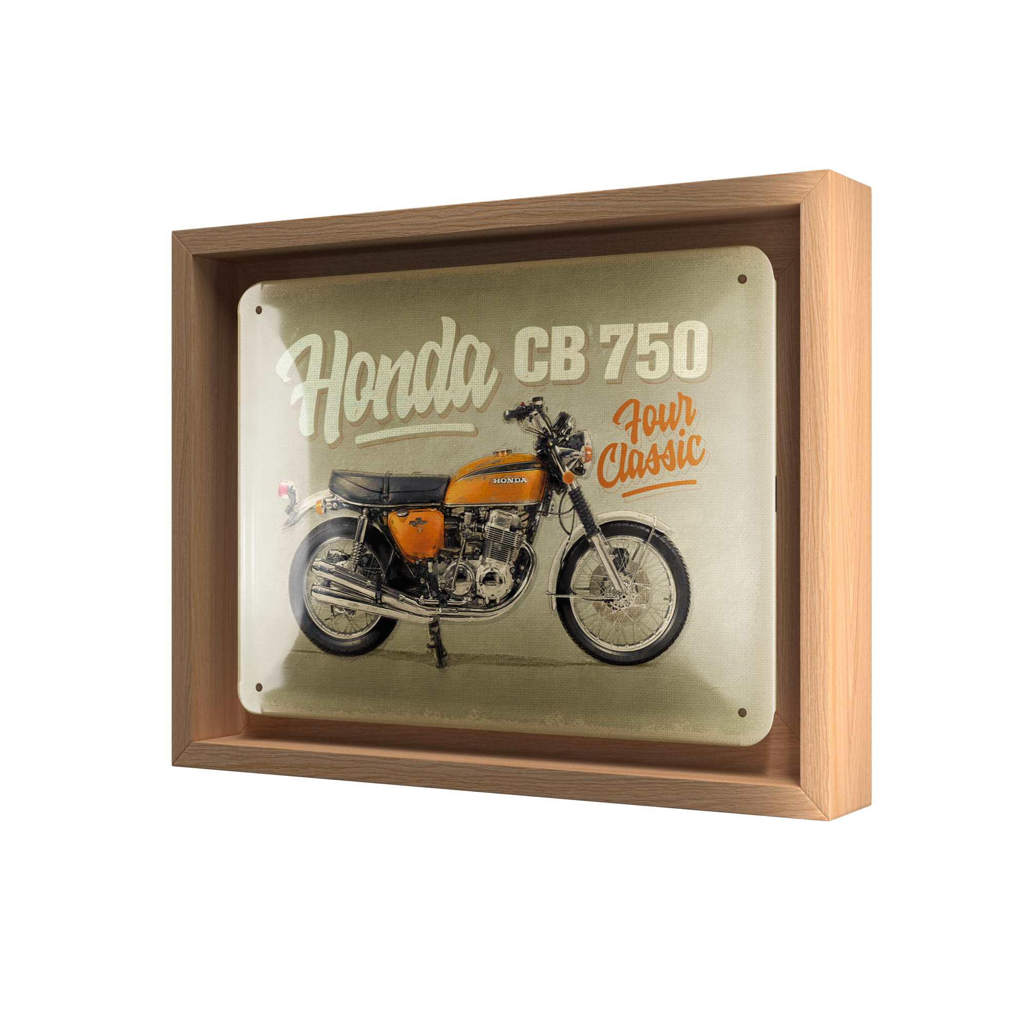 nostalgic-art-honda-cb750-four-targa-metallo-15x20-cm image 4