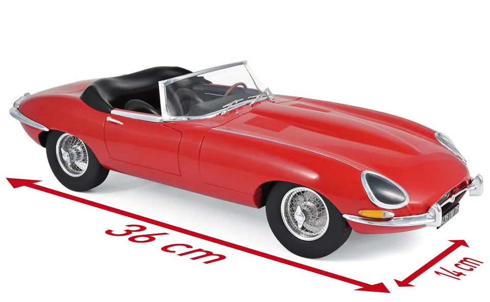 norev-jaguar-e-type-cabriolet-3-8l-1962-rossa-1-12 image 1