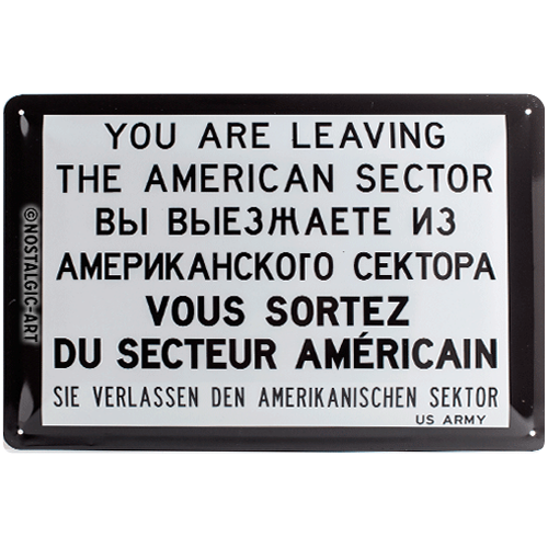 nostalgic-art-you-are-leaving-berlin-targa-in-metallo-20x30-cm image 1