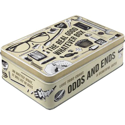 nostalgic-art-whatever-odds-ends-box-scatola-piatta-in-metallo-2-5-l image 1