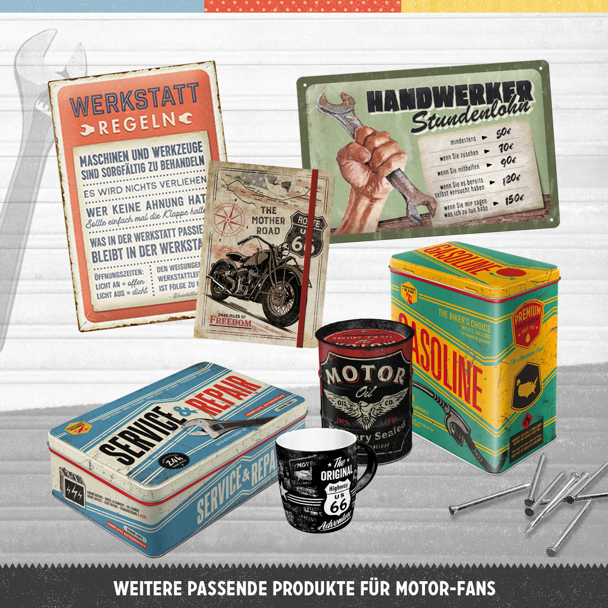 nostalgic-art-my-garage-my-tools-rules-targa-rotonda-in-metallo-35-cm-2 image 3
