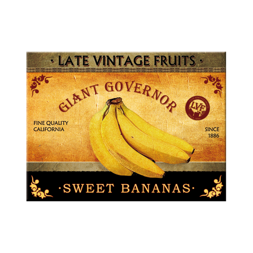 nostalgic-art-sweet-bananas-calamita-da-frigo-in-latta-6x8-cm image 1