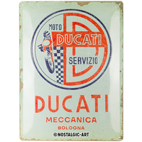 nostalgic-art-ducati-moto-servizio-meccanica-targa-in-metallo-30x40-cm image 2