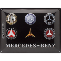nostalgic-art-mercedes-benz-logo-evolution-targa-metallo-30x40-cm image 2
